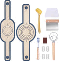 Bread Making Tools and Supplies, inclued Round Baking Mat and Oval Baking Mat by HOMEDISIAC