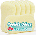 Mr. Scrub Sponges Kitchen Scrub Dish Sponge Scouring Pad, 6 Pack Cleaning Brush by MrScrubCleaninghelpers