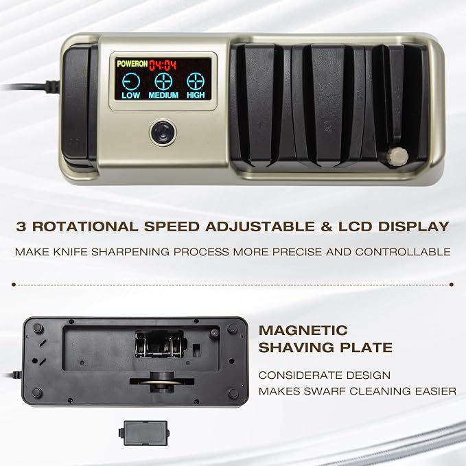 Light Blonde 5 in 1 Electric Knife Sharpener - Image 6