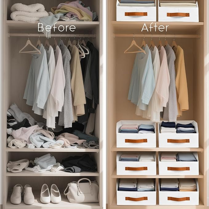 Homsorout Fabric Storage Bins for Organizing - Image 5