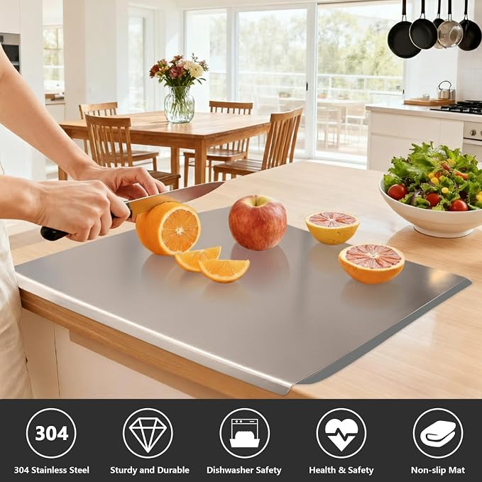 Large Stainless Steel Cutting Boards - Image 3
