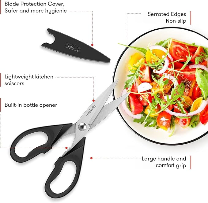 iBayam Black Kitchen Scissors - Image 2