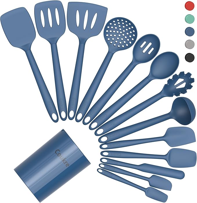 Coukre Silicone Kitchen Cooking Utensils Set by Coukre