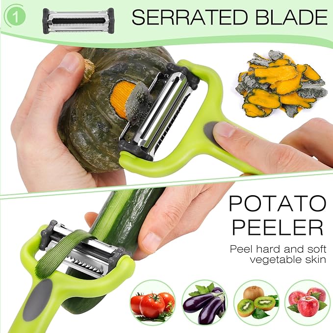 Senbowe Julienne Peeler, Potato Vegetable Peeler - Image 4