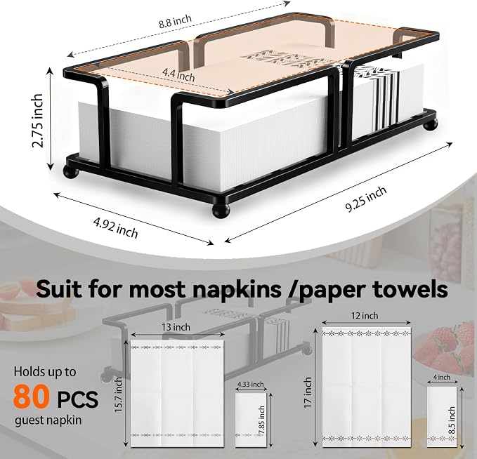 Bathroom Napkin Holder Bathroom Paper Towel Holder Bathroom Guest Towel Holder - Image 2