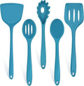 TeamFar Silicone Cooking Utensils Set, 5-Piece Heat Resistant Kitchen Utensils by TeamFar
