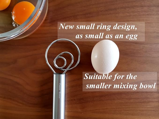 Small Ring Danish Dough Whisk Stainless Steel, Suitable - Image 4