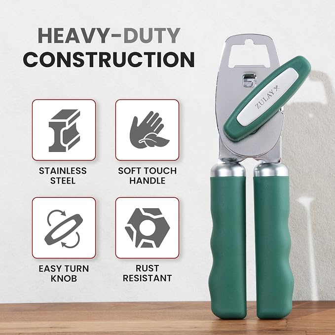 Zulay Kitchen Heavy Duty Stainless Steel Can Opener Manual - Image 3