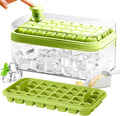 Ice Cube Tray with Lid and Bin, 2 Pack by DOONLY