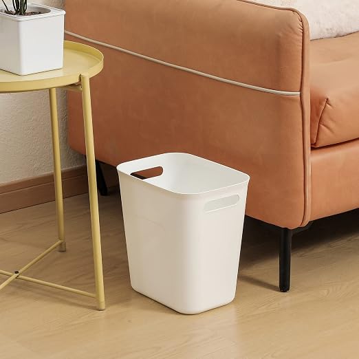 UUJOLY Plastic Trash Can Wastebasket, Garbage Container Basket - Image 2
