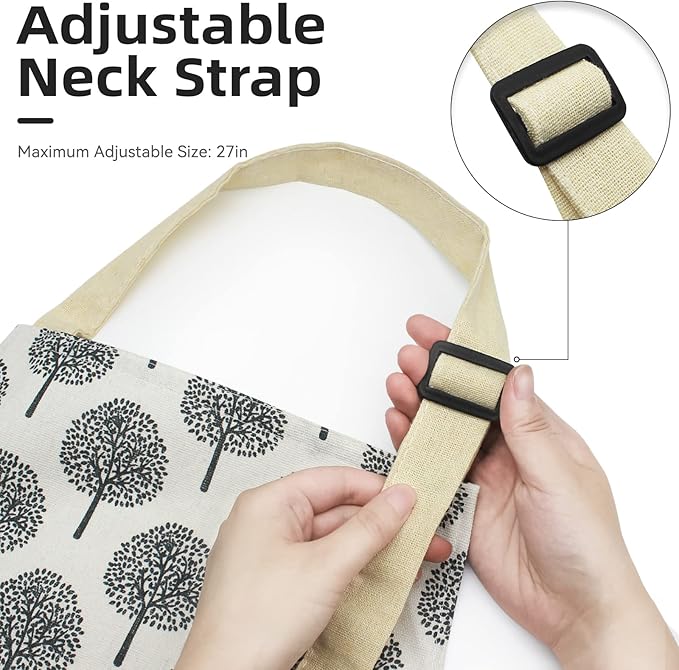 NLUS 2 Pack Waterproof Cooking Aprons, Adjustable Bib Soft Chef Apron - Image 6