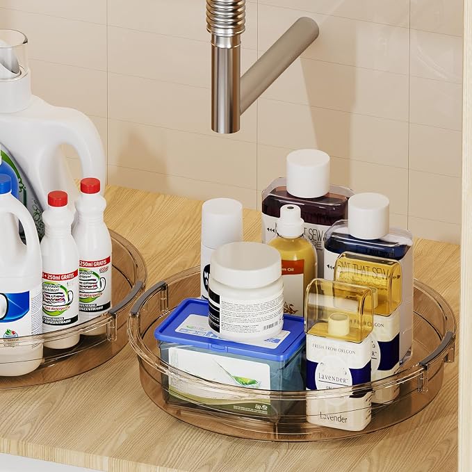 LAMU 3 Pack Lazy Susan Organizer Turntable - Image 7