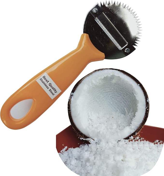 Plai Na Coconut Hand Grater Blade Slicer Shredded Scraper Coconut Meat Removal by Unknown