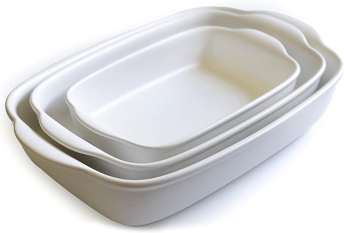Saffron & Sage Casserole Dish Set of 3 by SaffronSageHomeLiving