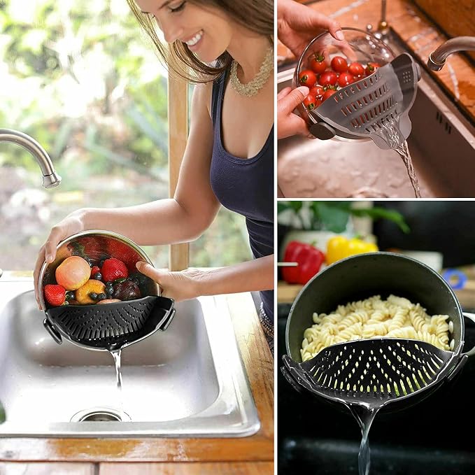 2 Pcs Clip on Strainers, Pot Strainer - Image 4