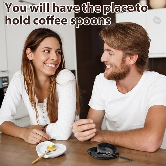 FoldTier 2 Pcs Ceramic Coffee Spoon Rest - Image 5