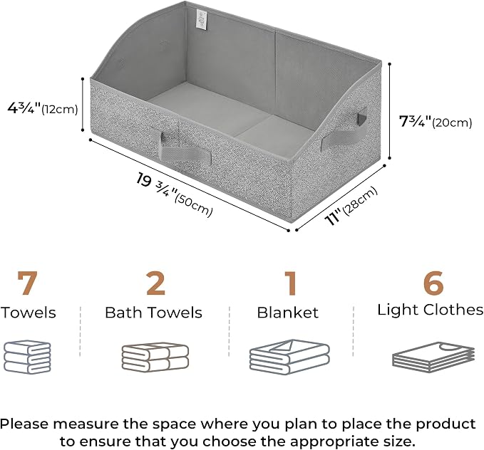 GRANNY SAYS Purse Organizer for Closet, Trapezoid Storage Bins, Closet Shelf - Image 5