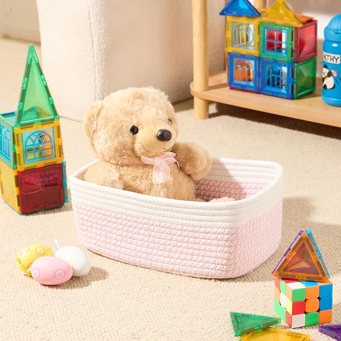MiniArk Small Storage Baskets for Organizing | Closet Organizer Bins | Shelf - Image 4