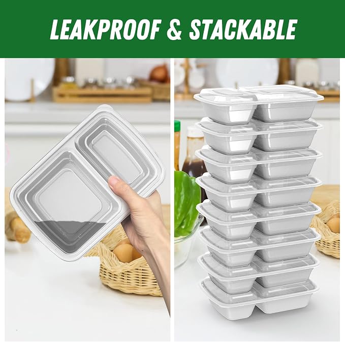 Dealusy 50 Pack 28 oz Meal Prep Containers Reusable - Image 4
