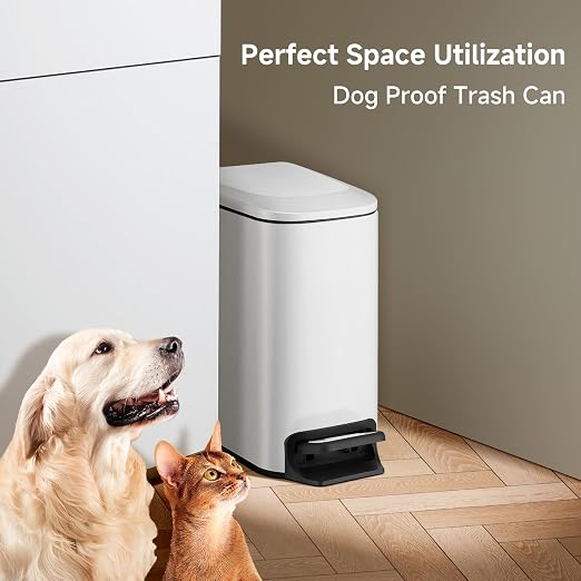 TIPGO Slim Bathroom Trash Can - Image 7
