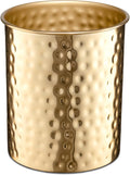 Monarch Abode Kitchen Utensil Holder – Hand Hammered Metal Brushed Gold Utensil by MonarchAbode