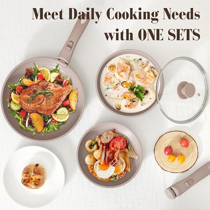 SODAY 15Pcs Pots and Pans Set Non Stick, Cookware Sets - Image 8