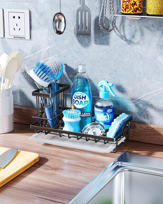 Consumest Sink Caddy, Kitchen Sponge Holder - Image 3