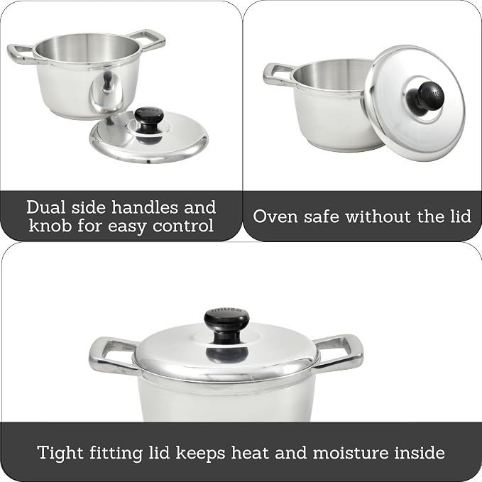IMUSA 3.5qt H. Cajun Cast Aluminum Dutch Oven - Image 2