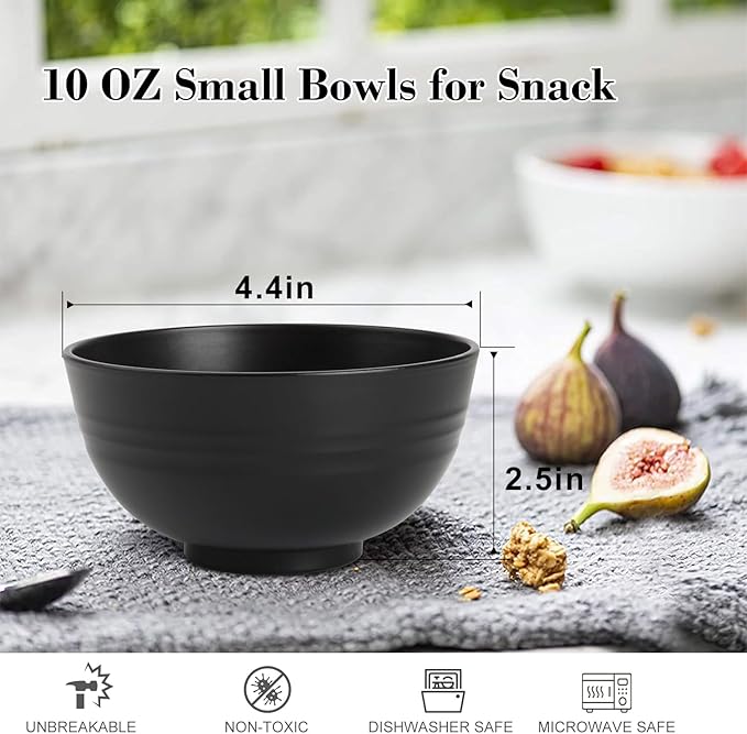 Wrova wheat straw snack bowls 10oz set of 8 - Image 2