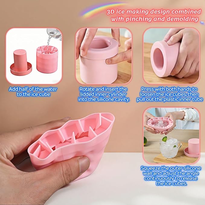 3D Upgraded Silicone Ice Cube Tray - Image 3