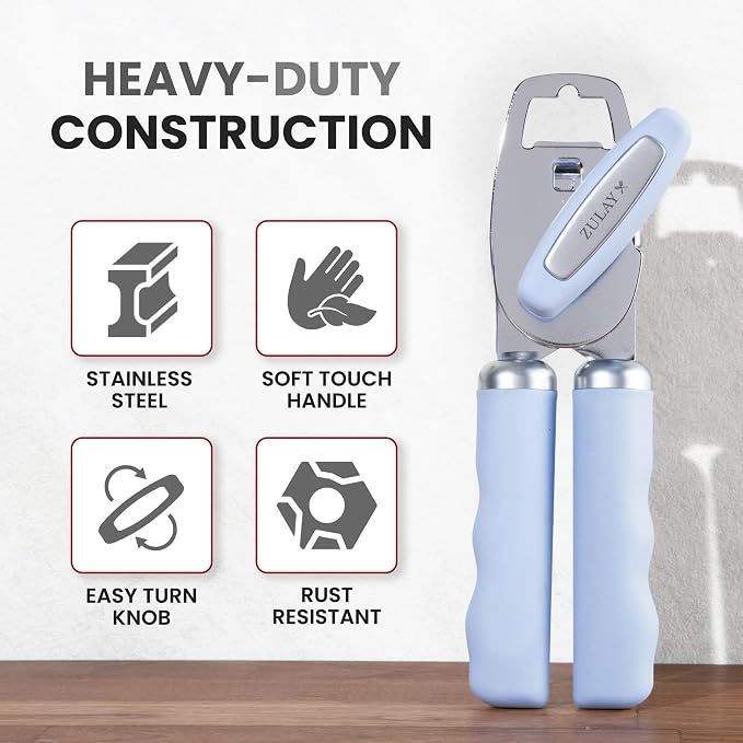 Zulay Kitchen Heavy Duty Stainless Steel Can Opener Manual - Image 3
