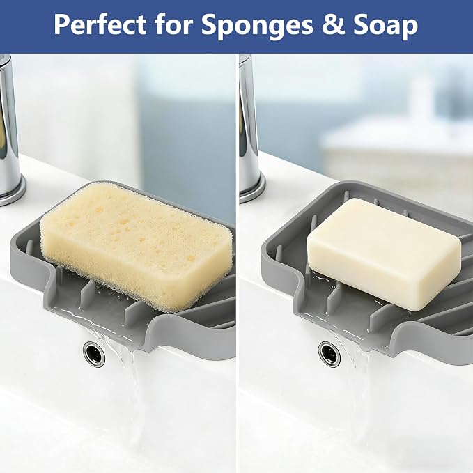 JACZZO Silicone Soap Dish for Shower and Bathroom - Image 8