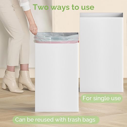 Magicheap 4 Pack Extra Large Disposable Trash Cans, Reusable Portable Garbage - Image 5