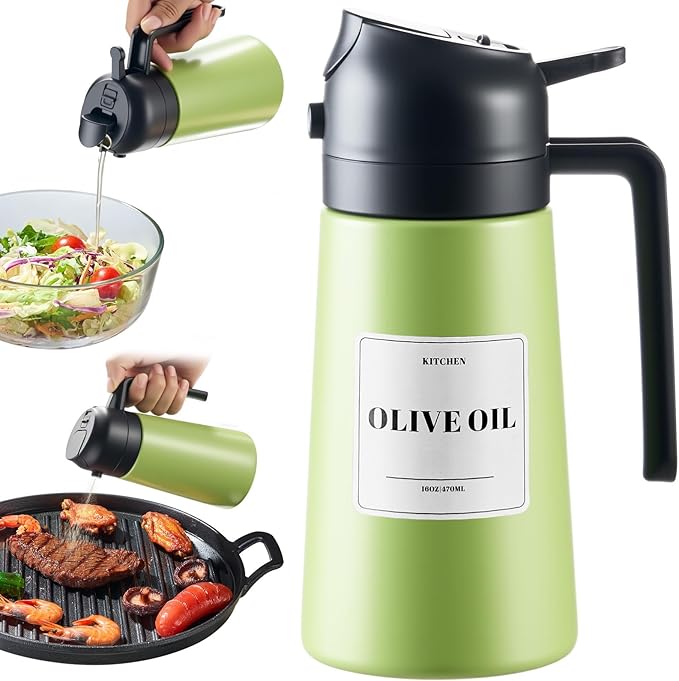 PARACITY 2 in 1 Oil Dipenser Bottle, Stainless Steel by PARACITY