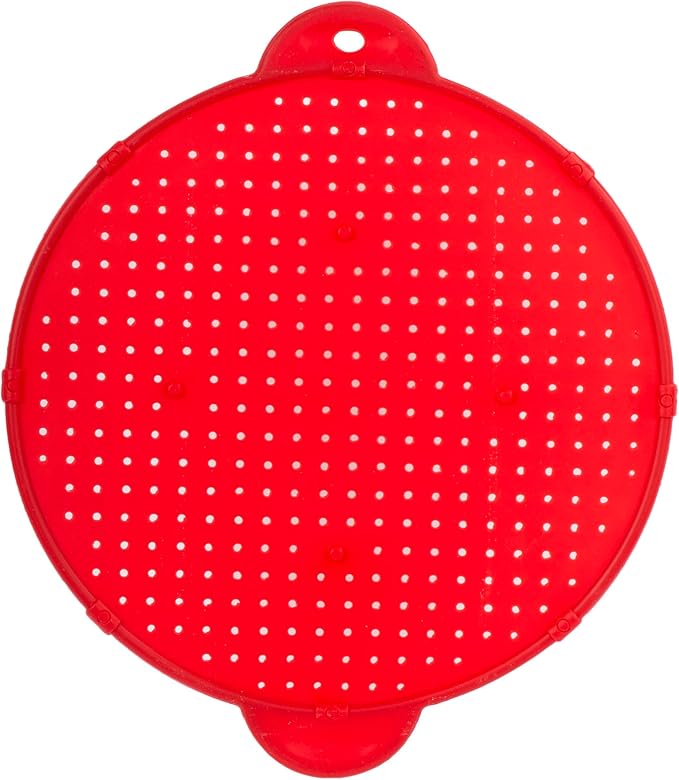 Luciano Housewares Multifunctional Frying Pan Silicone Splatter Screen - Image 2