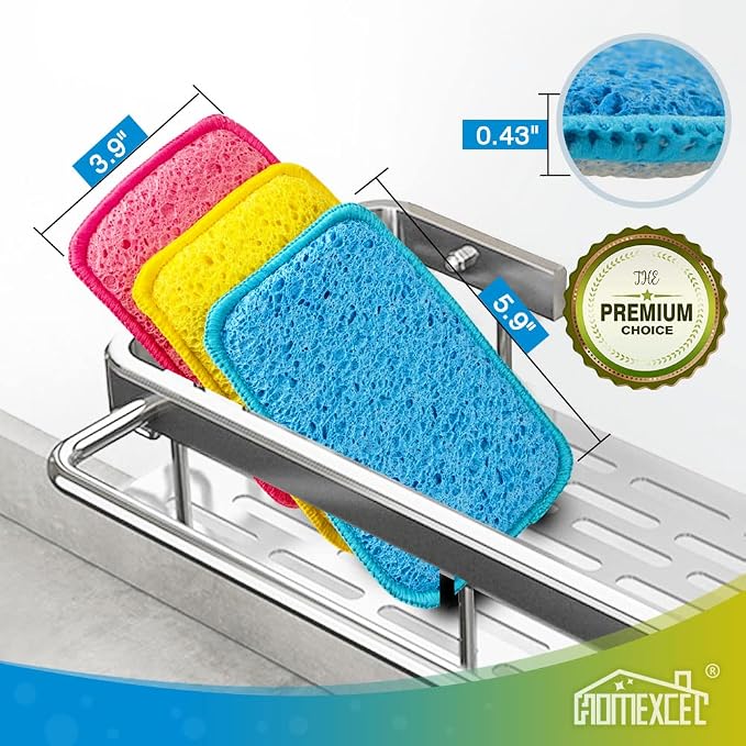 12 Pack Scrub & Wipe Cloths, Dual-Sided Sponges - Image 2
