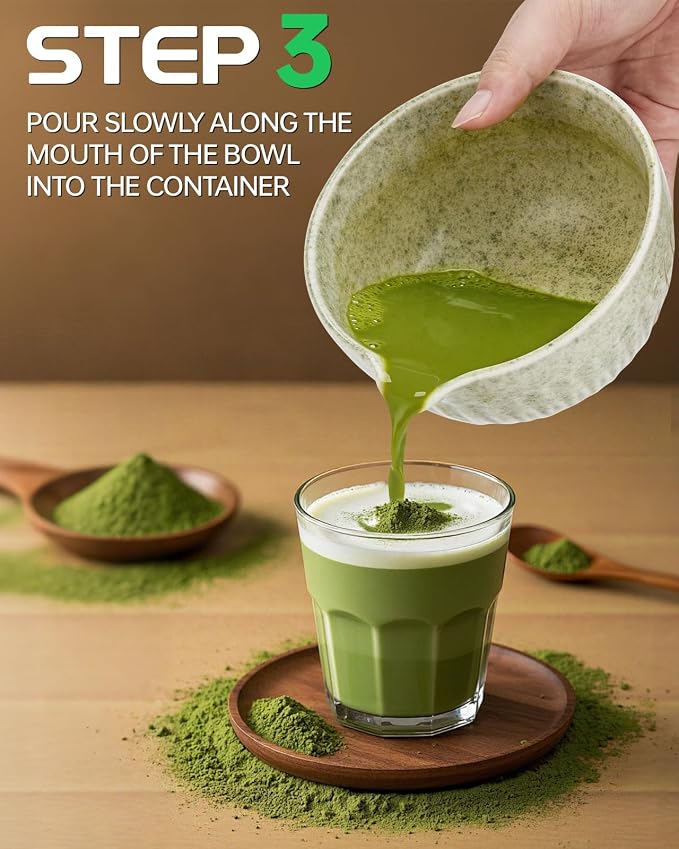 20Oz Matcha Whisk Set，7 Pcs Matcha Kit Includes Matcha Bowl, Whisk & Holder - Image 5