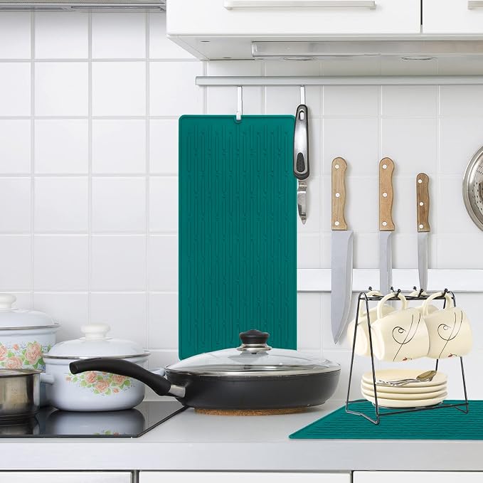 GeeRic Dish Drying Mats, Heat-resistant Silicone Mat - Image 7