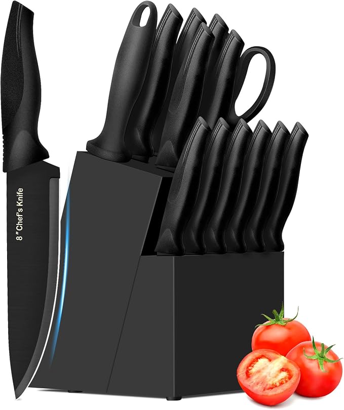 XANAPON Knife Set, 14 Pieces Kitchen Knife Set, High Carbon German Stainless by Xanapon