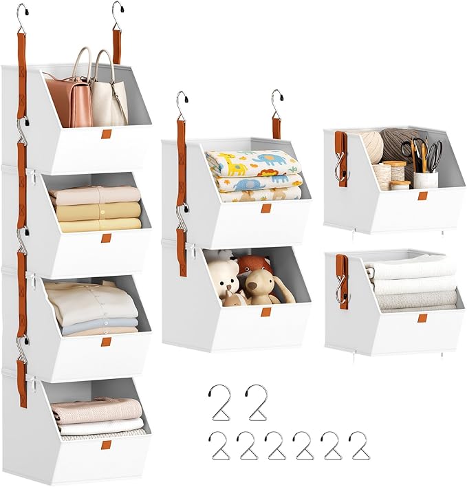 Homsorout Hanging Closet Organizer 4 Tier by Homsorout