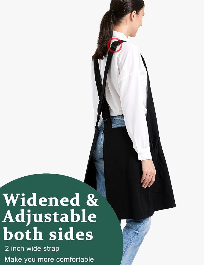 Cozy Adjustable Cross Back Aprons - Image 4