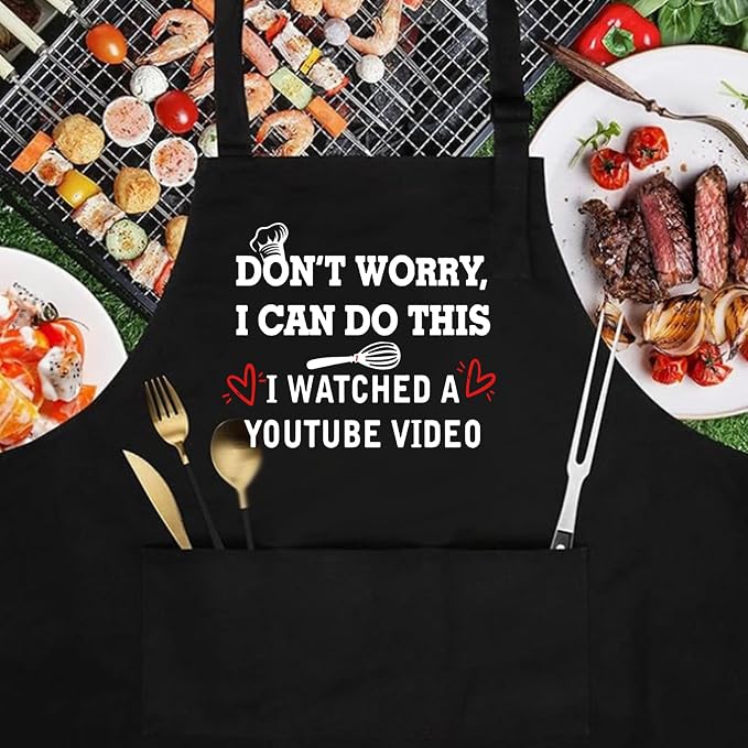 ONFAON Funny Apron for Men Women, Father's Day Gifts, Gifts for Mom, Birthday - Image 5