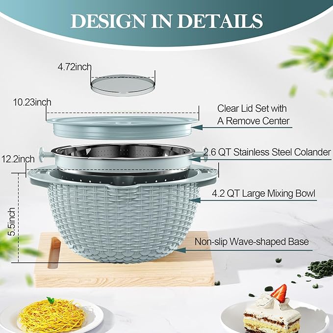 4-1 Colander with Bowl Set - Image 8