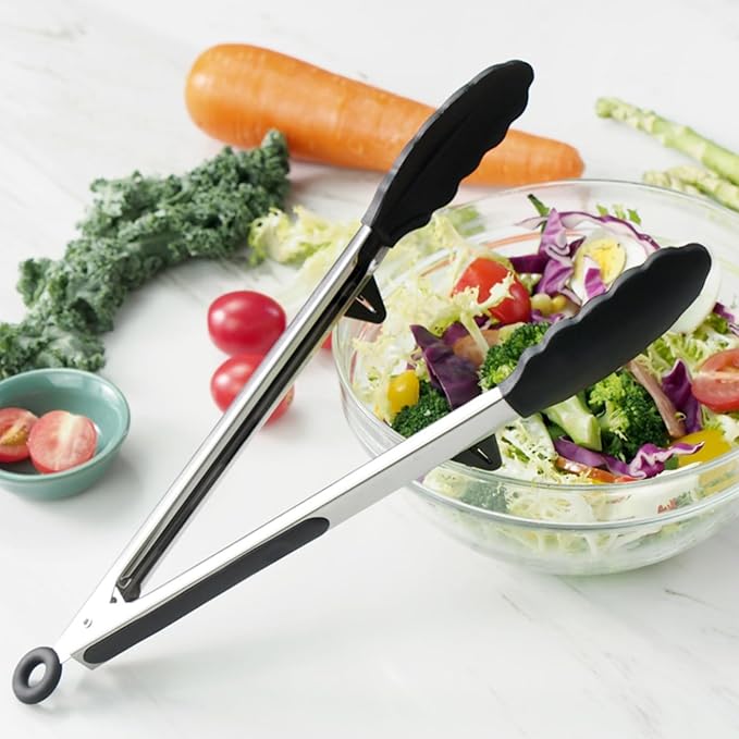 Silicone Kitchen Tongs, Food Grade Small Tong, Mini Serving Tong - Image 6