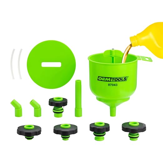 OEMTOOLS 87043 No-Spill Professional Quality Coolant Funnel Kit, Easily Fill by OEMTOOLS