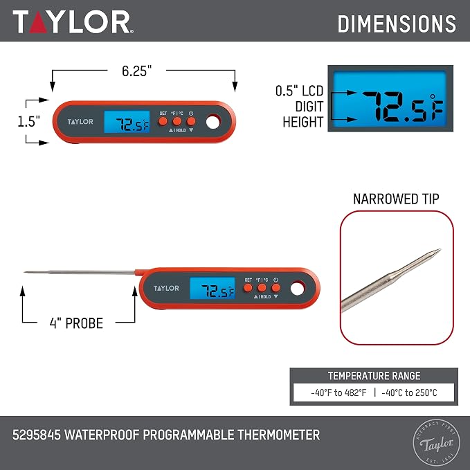 Taylor Digital Waterproof Meat Thermometer - Image 3