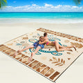WIWIGO Beach Blanket Waterproof Sandproof Beach Mat 79" X 83"/10'x9'for 2-8 by WIWIGO