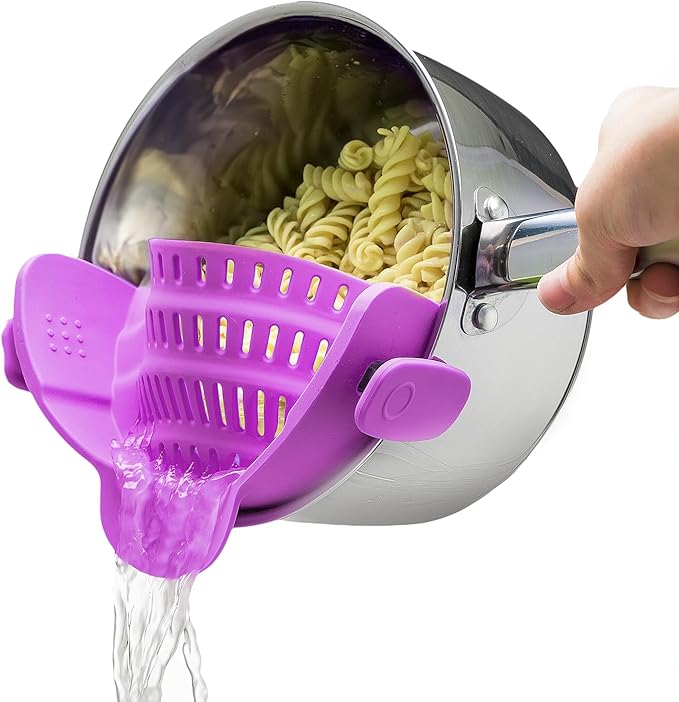 Kitchen Gizmo Snap N Strain Pot and Pasta Strainer by KitchenGizmo