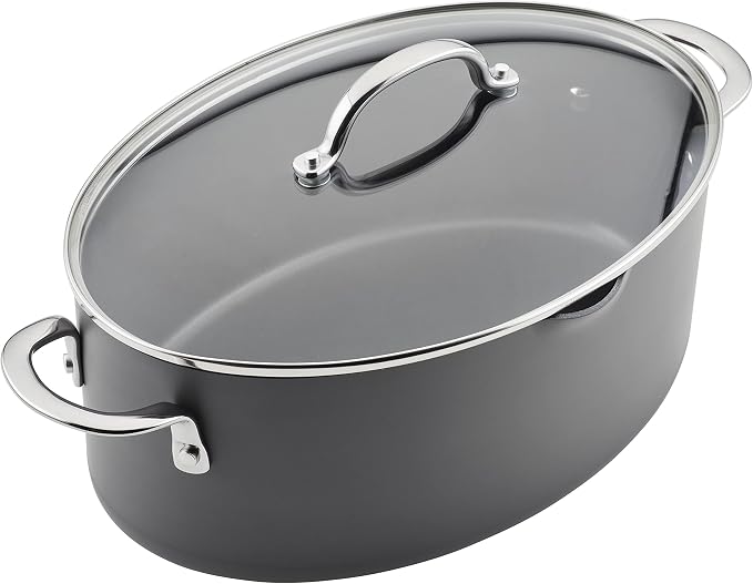Rachael Ray 80090 Professional Hard Anodized Nonstick Cookware Oval Pasta - Image 8
