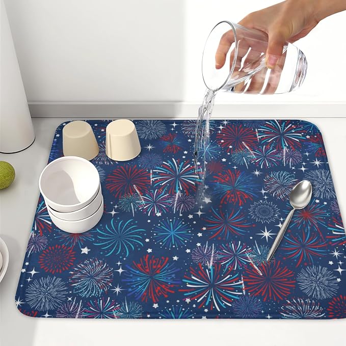 4th of July Patriotic Dish Drying Mat - Image 6